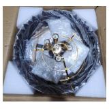 Black Gold Chandelier Lighting Fixture