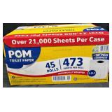 45ct. Box of Individually Wrapped POM Toilet