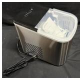 Portable Quick Ice Maker Silver Finish