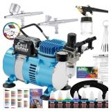 Master Airbrush Cool Runner II Kit 3 Airbrushes