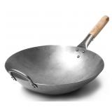Craft Wok 14in Carbon Steel Round Bottom Wok