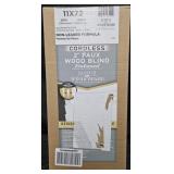 Cordless 2' Faix wood blinds. 11x72'