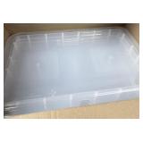 4- 60Qt. Clear Plastic Totes