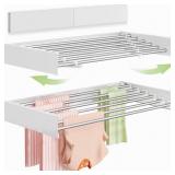 Vikaqi 40 Wall Mount Foldable Drying Rack 6 Rods