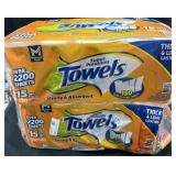 2- 15ct. Bags of Super Premium Paper Towel Rolls