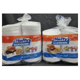 2- Hefty Supreme lunch plates 250 count each
