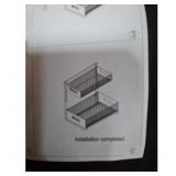 Black Two-Tier Sliding Basket Organizer