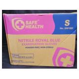 Safe Health Nitrile Exam Gloves S 10pk 100ct
