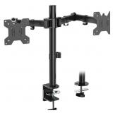 WALI M002 Dual Monitor Mount 13-27 Adj. Black