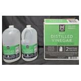 4- White Distilled vinegar 1 gallon each