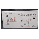 NiceVeedi Video Light Kit Adj. BrghtTemp