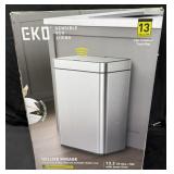 Eko 13-Gallon Deluxe Mirage Kitchen Trash Can,