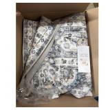 RUGCOM Multicolor Rug w Instructions