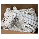 White Metal Frame Christmas Tree w Lighted Star