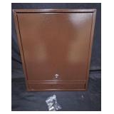 Wall-Mounted Locking Mailbox Brown