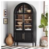 (MSRP: $399) Enzo Storage Cabinet With Rattan