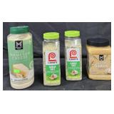Grated Parmesan 24oz. 2- Lawry's garlic salt 33oz