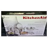 11pc. Stainless Steel KitchenAid 3-Ply Base