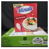 Minute white rice 72oz. Cooked sticky white rice