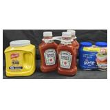 French's yellow mustard 105oz. 3- Heinz ketchup