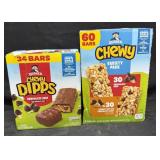 34ct. Box of Quaker Chewy Dipps Granola Bars