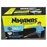 34ct. Box of Large Kids Ninjamas Nighttime