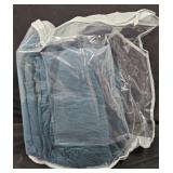 Twin size cotton sheet set. Green