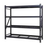 (MSRP: $200) 4-Shelf Industrial Storage Rack, 77'