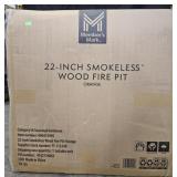 Smokeless 22' Wood Fire Pit. Orange. Not checked