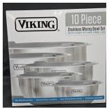 Viking 10 piece stainless steel mixing bowls set
