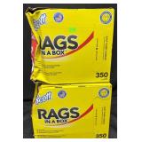 2- 350ct. Boxes of Rags in a Box