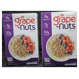 2- Grape nuts cereal 64oz each