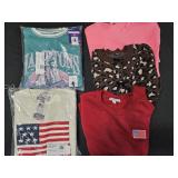 Women's size Small sweaters and sweatshirts. Some