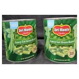 2- Del Monte cut green beans 101oz each