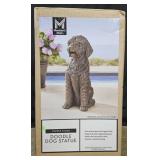 Doodle Dog Statue. Copper finish. Not checked