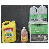 4- White Distilled vinegar 1 gallon each. Apple