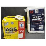 60ct. Bag of Terry Towels