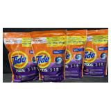 4- 39ct. Bags of Tide 3-in-1 Detergent Pods