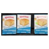 3- Krusteaz honey cornbread mix 15oz each