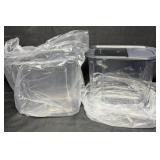 2- Rubbermaid Clear Plastic Dispensers