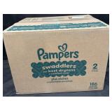 186ct. Box of Pamper Swaddlers Size 2 Diapers
