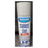 6- 15oz. Cans of Sprayway Stainless Steel Cleaner