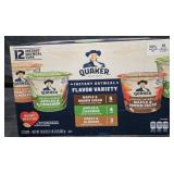 Quaker Instant Oatmeal cups 12 count variety pack