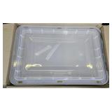 60 Quart Clear Storage Tote, 17.2' D x 25.7' W x