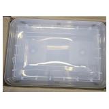 60 Quart Clear Storage Tote, 17.2' D x 25.7' W x