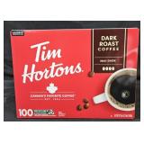 Tim Horton's dark roast coffee keurig cups 100