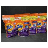 4- 39ct. Bags of Tide 3-in-1 Detergent Pods