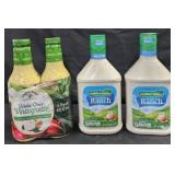 2- Vinaigrette dressing 30oz each.  2- Hidden