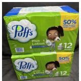 24- Cube Boxes of Puffs Plus Lotion Tissues