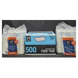 2- Bath 3oz cups 600 count each. paper food trays